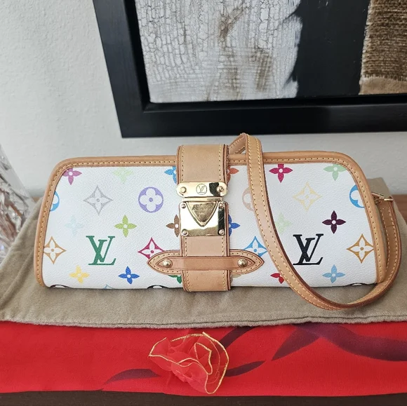 💯AUTHENTIC LOUIS VUITTON X MURAKAMI SHIRLEY CLUTCH BAG - Picture 1 of 7